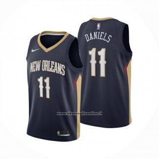 Maglia New Orleans Pelicans Dyson Daniels No 11 Icon 2024-25 Blu
