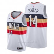 Maglia New Orleans Pelicans Jason Smith NO 14 Earned Bianco