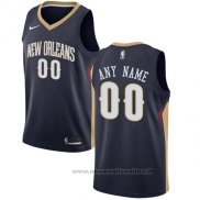 Maglia New Orleans Pelicans Personalizzate 17-18 Nero