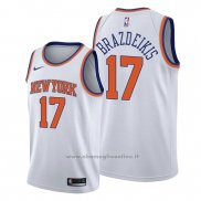 Maglia New York Knicks Iggy Brazdeikis NO 17 Association 2019-20 Bianco