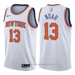 Maglia New York Knicks Joakim Noah NO 13 Association 2017-18 Bianco