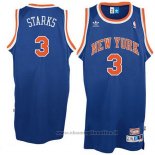 Maglia New York Knicks John Starks NO 3 Throwback Blu