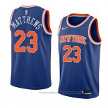 Maglia New York Knicks Wesley Matthews NO 23 Icon 2018 Blu