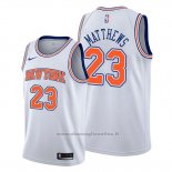 Maglia New York Knicks Wesley Matthews NO 23 Statement Bianco
