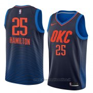 Maglia Oklahoma City Thunder Daniel Hamilton NO 25 Statement 2018 Blu