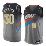 Maglia Oklahoma City Thunder Deonte Burton NO 30 Citta 2018 Grigio