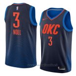 Maglia Oklahoma City Thunder Nerlens Noel NO 3 Statement 2018 Blu