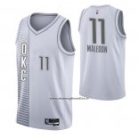 Maglia Oklahoma City Thunder Theo Maledon #11 Citta 2021-22 Bianco