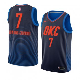 Maglia Oklahoma City Thunder Timothe Luwawu-Cabarrot NO 7 Statement 2018 Blu