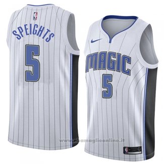 Maglia Orlando Magic Marreese Speights NO 5 Association 2018 Bianco