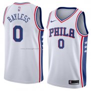 Maglia Philadelphia 76ers Jerryd Bayless NO 0 Association 2018 Bianco