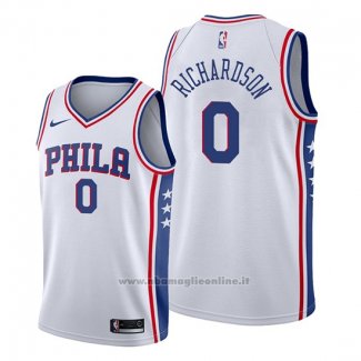 Maglia Philadelphia 76ers Josh Richardson NO 0 Association Bianco