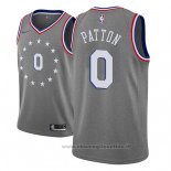 Maglia Philadelphia 76ers Justin Patton NO 0 Citta 2018-19 Grigio