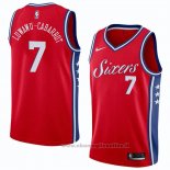 Maglia Philadelphia 76ers Timothe Luwawu-Cabarrot NO 7 Statement 2018 Rosso