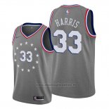 Maglia Philadelphia 76ers Tobias Harris NO 33 Citta Grigio