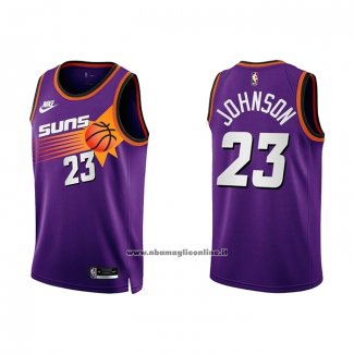 Maglia Phoenix Suns Cameron Johnson #23 Classic 2022-23 Viola