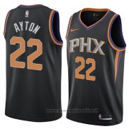 Maglia Phoenix Suns Deandre Ayton NO 22 Statement 2017-18 Nero