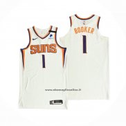 Maglia Phoenix Suns Devin Booker #1 Association Autentico 2021 Bianco