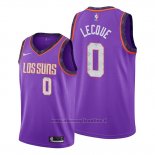 Maglia Phoenix Suns Jalen Lecque NO 0 Citta 2019-20 Viola