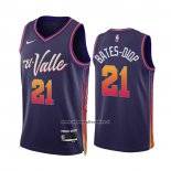 Maglia Phoenix Suns Keita Bates-Diop #21 Citta 2023-24 Viola