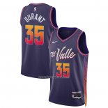 Maglia Phoenix Suns Kevin Durant #35 Citta 2023-24 Viola