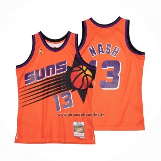 Maglia Phoenix Suns Steve Nash No 13 Mitchell & Ness 1996-97 Arancione