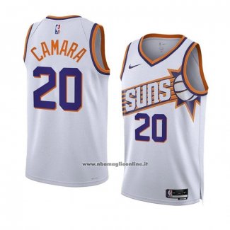 Maglia Phoenix Suns Toumani Camara #20 Association 2023-24 Bianco