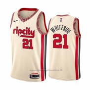 Maglia Portland Trail Blazers Hassan Whiteside NO 21 Citta Crema