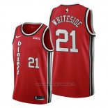 Maglia Portland Trail Blazers Hassan Whiteside NO 21 Classic Edition Rosso