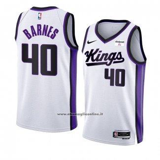 Maglia Sacramento Kings Harrison Barnes #40 Association 2023-24 Bianco