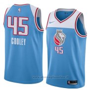 Maglia Sacramento Kings Jack Cooley NO 45 Citta 2018 Blu