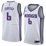 Maglia Sacramento Kings Joe Johnson NO 6 Association 2018 Bianco