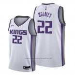 Maglia Sacramento Kings Richaun Holmes NO 22 Association Bianco