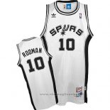 Maglia San Antonio Spurs Dennis Rodman NO 10 Throwback Bianco