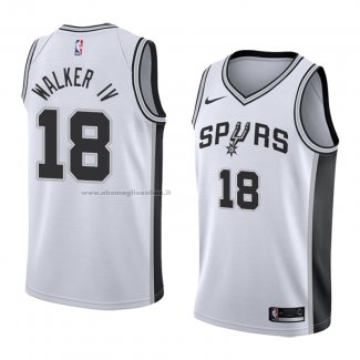 Maglia San Antonio Spurs Lonnie Walker IV NO 18 Association 2018 Bianco