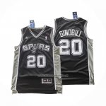 Maglia San Antonio Spurs Manu Ginobili No 20 Icon 2025-26 Nero