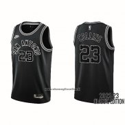 Maglia San Antonio Spurs Zach Collins #23 Classic 2022-23 Nero