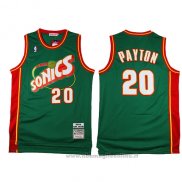 Maglia Seattle SuperSonics Gary Payton NO 20 Historic Throwback Verde2