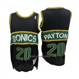 Maglia Seattle SuperSonics Gary Payton #20 Mitchell & Ness 1994-95 Nero