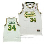 Maglia Seattle SuperSonics Ray Allen NO 34 Historic Bianco