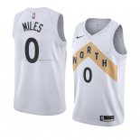 Maglia Toronto Raptors C.j. Miles NO 0 Citta 2018 Bianco