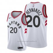 Maglia Toronto Raptors Dewan Hernandez NO 20 Association Bianco