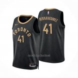 Maglia Toronto Raptors Juancho Hernangomez #41 Citta 2022-23 Nero