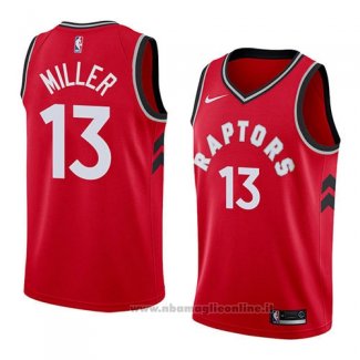 Maglia Toronto Raptors Malcolm Miller NO 13 Icon 2018 Rosso