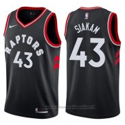 Maglia Toronto Raptors Pascal Siakam NO 43 Statement 2017-18 Nero