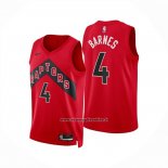 Maglia Toronto Raptors Scottie Barnes No 4 Icon 2024-25 Rosso
