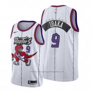 Maglia Toronto Raptors Serge Ibaka NO 9 Classic Edition 2019-20 Bianco