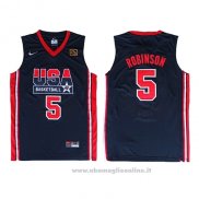 Maglia USA 1992 David Robinson NO 5 Nero