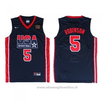 Maglia USA 1992 David Robinson NO 5 Nero