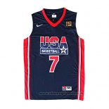 Maglia USA 1992 Larry Bird NO 7 Nero